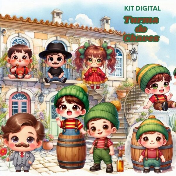 Kit Digital Turma do Chaves Cute - Imagem 2