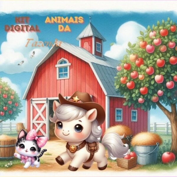 Kit Digital Animais da Fazenda - Imagem 2