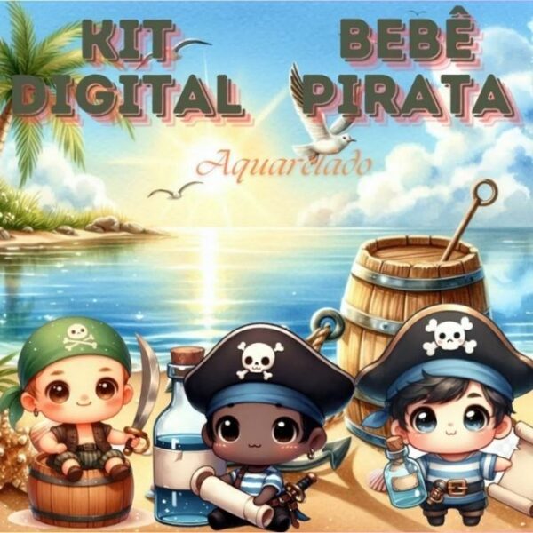 Kit Digital Bebê Pirata - Imagem 2