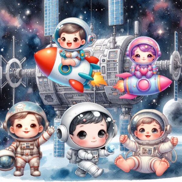 Kit Digital Bebê Astronauta - Imagem 2