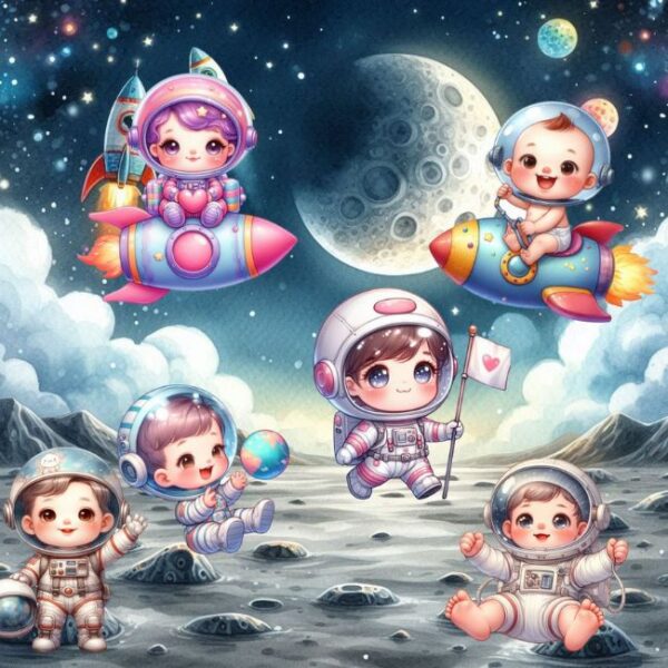 Kit Digital Bebê Astronauta - Imagem 3