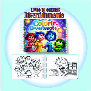 Arquivo Digital Livro de Colorir Fofo Divertidamente