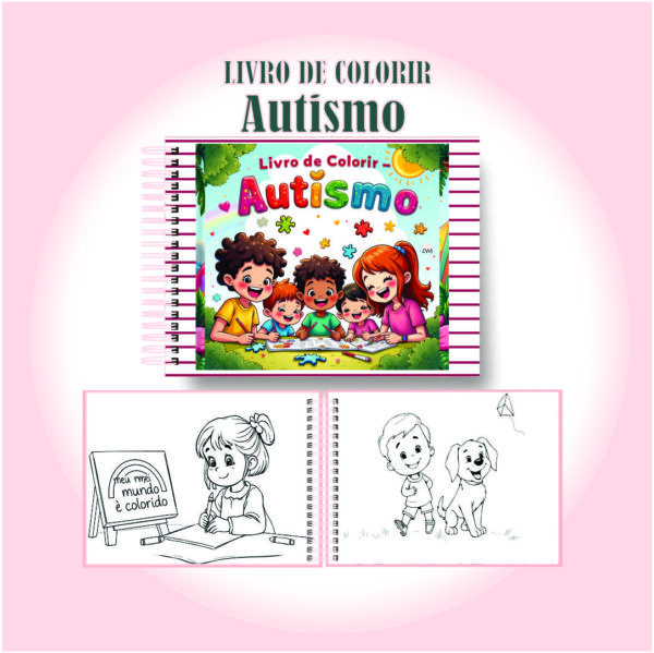 Arquivo Digital Livro de Colorir Autismo Fofo