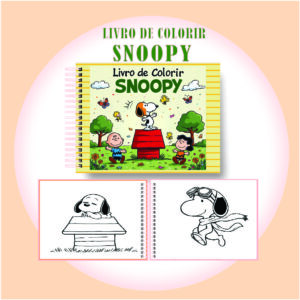 Arquivo Digital Livro de Colorir Snoopy