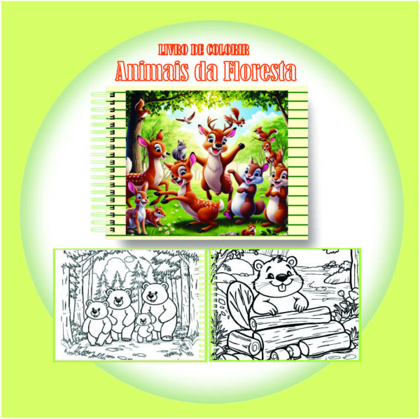 Arquivo Digital: Livro de Colorir Animais da Floresta