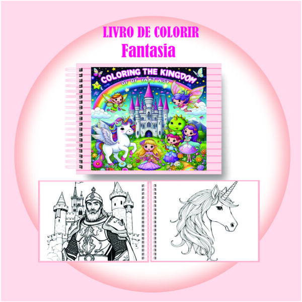 Arquivo Digital Livro Colorindo o Reino da Fantasia