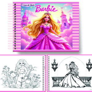 Arquivo Digital Livro de Colorir Barbie