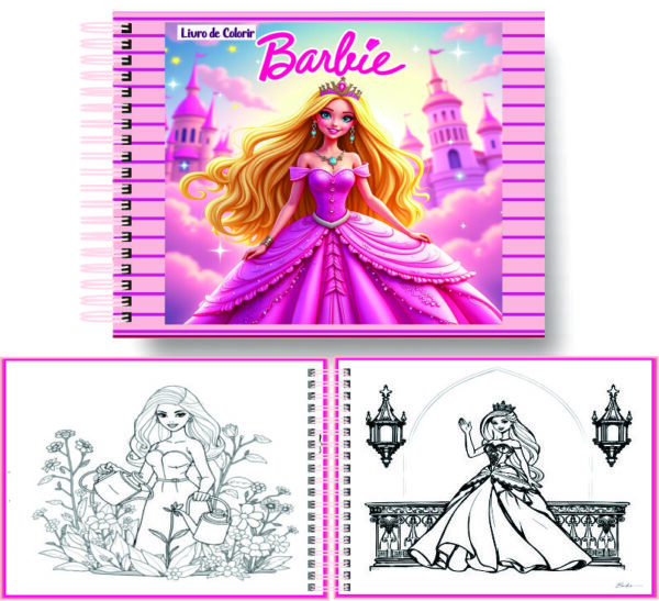 Arquivo Digital Livro de Colorir Barbie