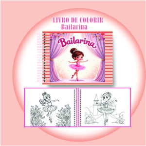 Arquivo Digital Livro de Colorir Bailarina