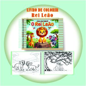 Arquivo Digital Livro de Colorir O Encanto do Rei Leão