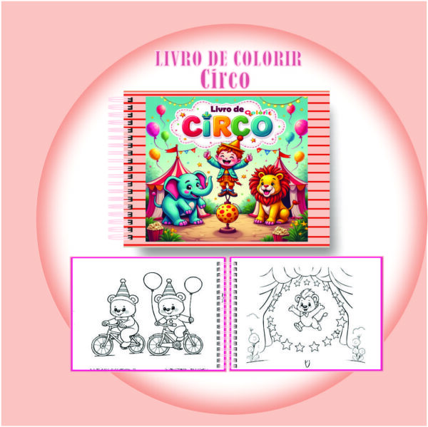 Arquivo Digital Livro de Colorir Circo Encantado