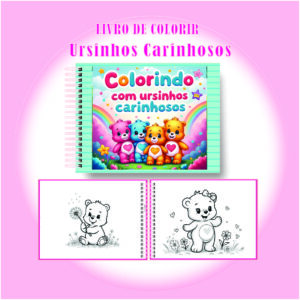 Arquivo Digital Livro de Colorir Ursinhos Carinhosos