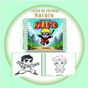 Arquivo Digital Livro de Colorir Naruto Fofinho