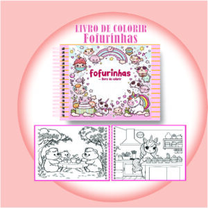 Arquivo Digital Livro de Colorir Fofurinhas Adoráveis