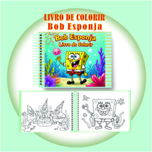 Arquivo Digital Livro de Colorir Bob Esponja
