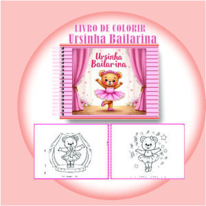 Arquivo Digital Livro de Colorir Ursinha Bailarina