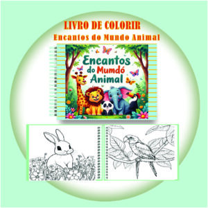 Arquivo Digital Livro de Colorir Encantos do Mundo Animal