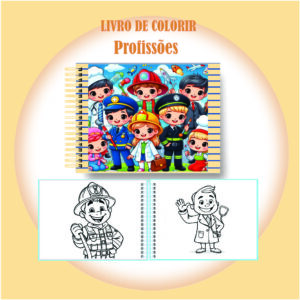 Arquivo Digital Livro de Colorir Profissões
