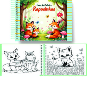 Arquivo Digital Livro de Colorir Raposinhas Encantadas