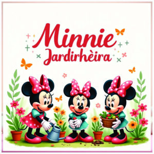 Arquivo Digital, Kit Digital Minnie Jardinheira 3D