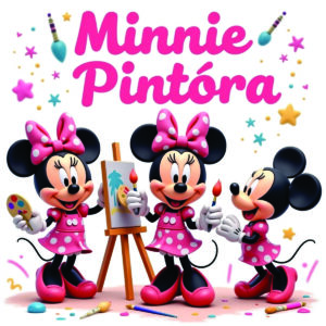 Arquivo Digital, Kit Digital Minnie Pintora 3D