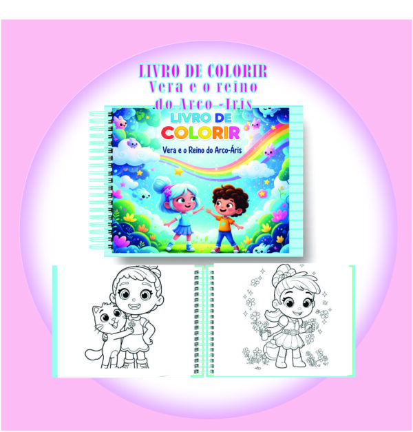 Livro de Colorir – Vera e o Reino do Arco-Íris