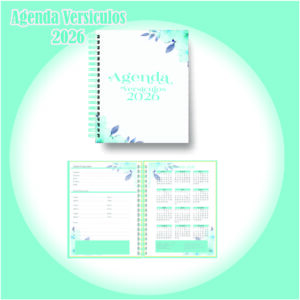 Arquivo Digital  Agenda de Versículos 2026 Verde  Floral