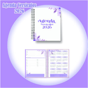 Arquivo Digital  Agenda de Versículos 2026 Lilás Floral