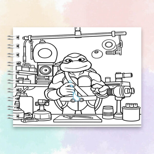 Arquivo Digital Livro de Colorir  Tartarugas Ninjas - Imagem 2